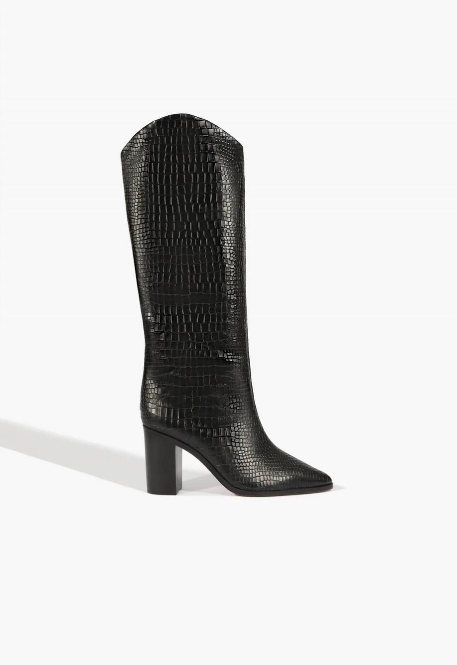 NEW SCHUTZ women's maryana block heel boot in black